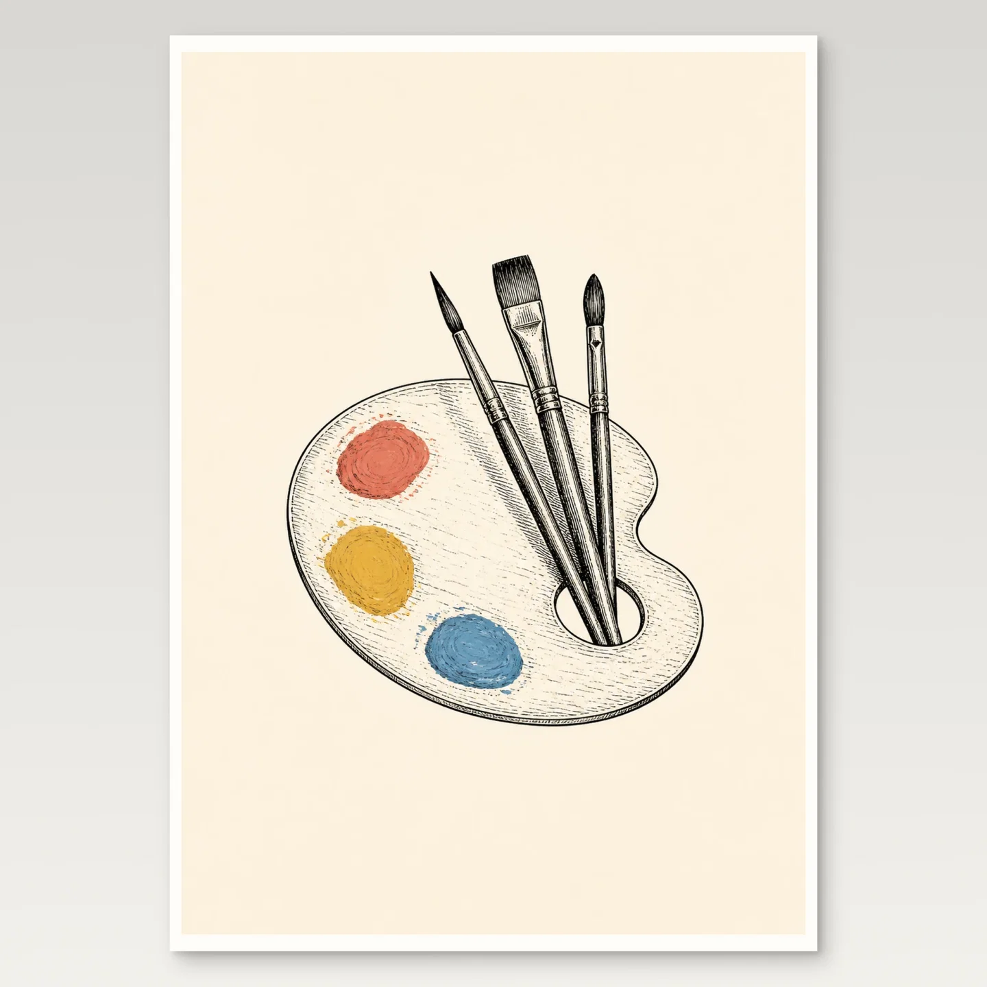 Artist Palette Poster mockup