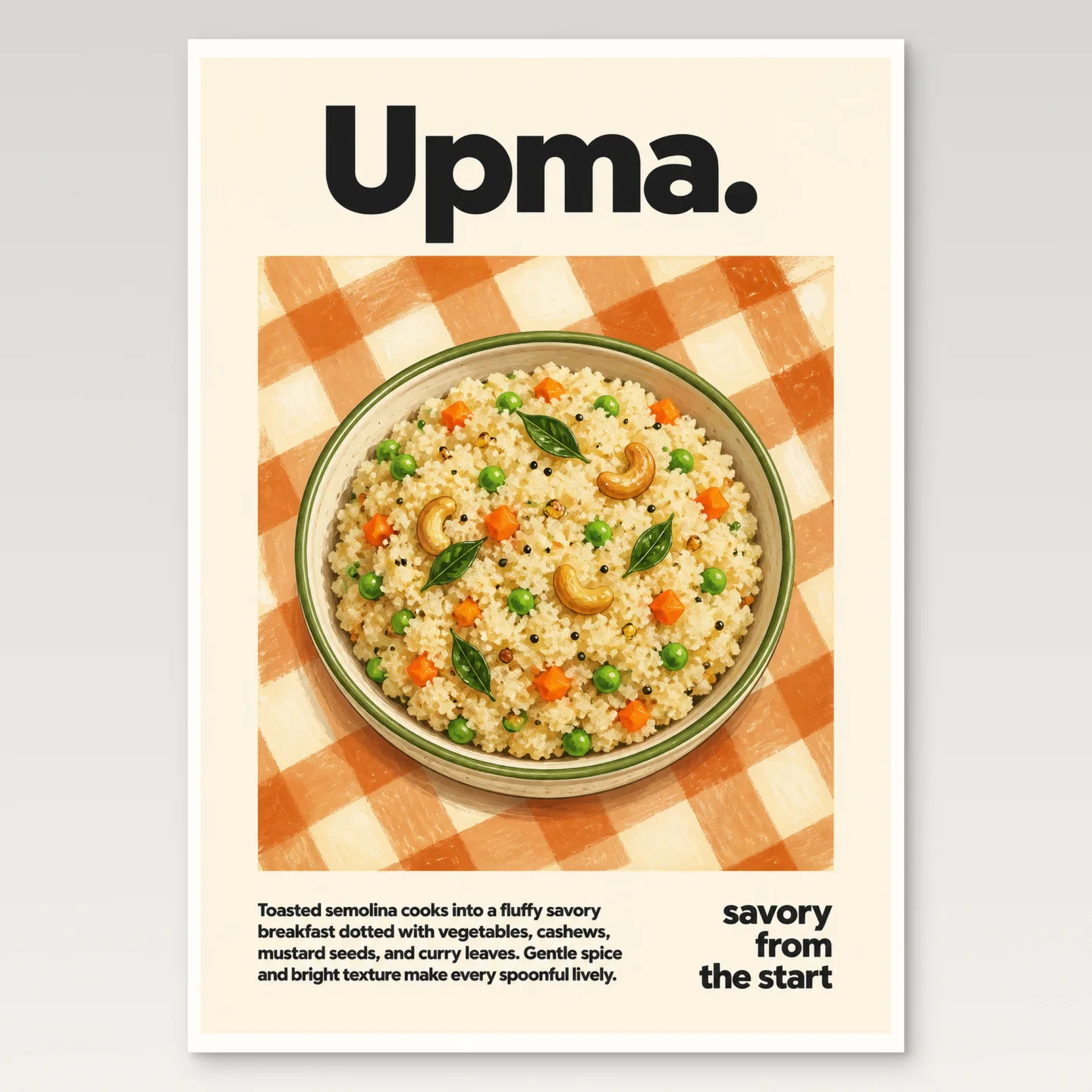 Upma Poster mockup