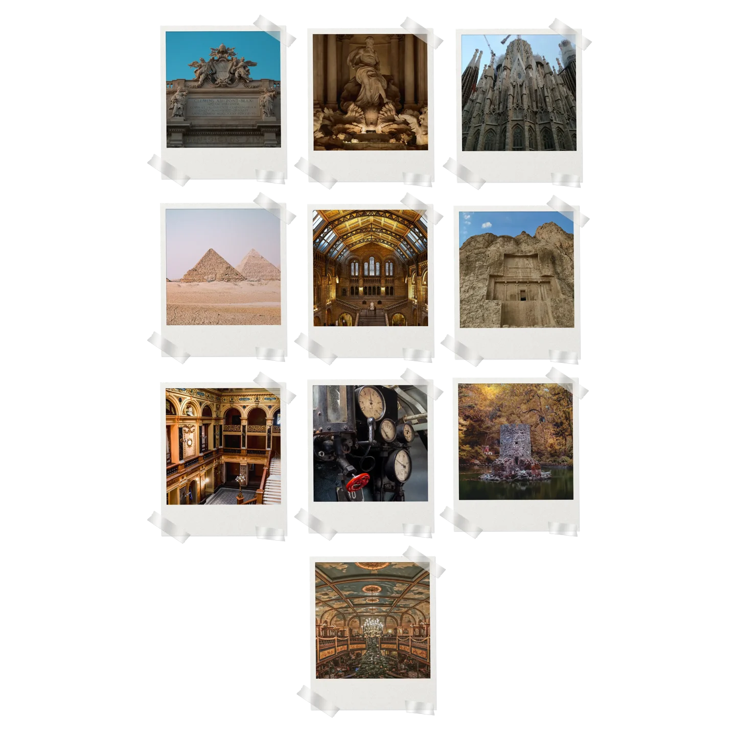 Historiacal Prints Set of 10