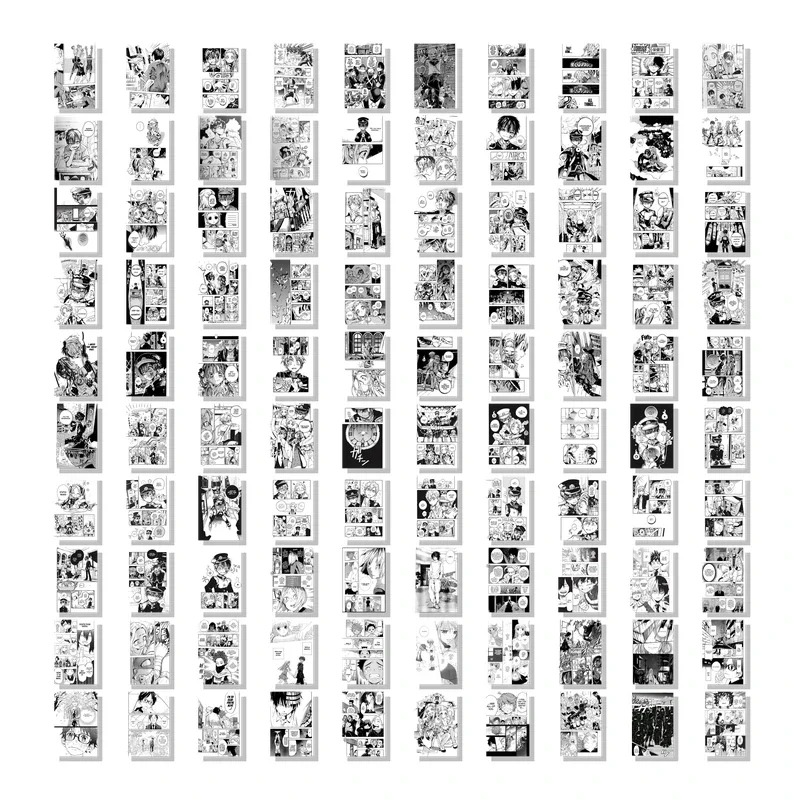 Manga Set of 100 Collage Kit