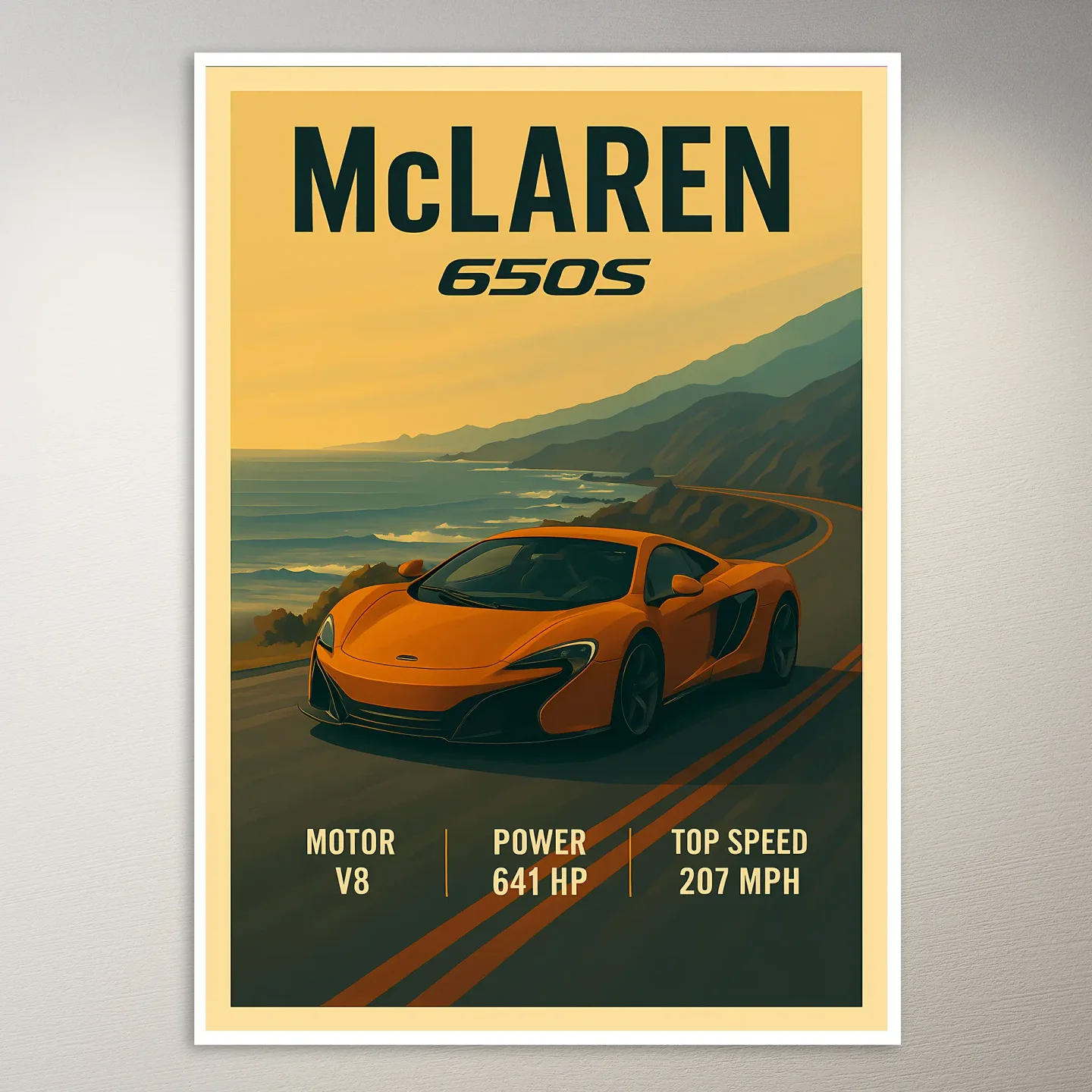 McLaren 650S Roadster Poster