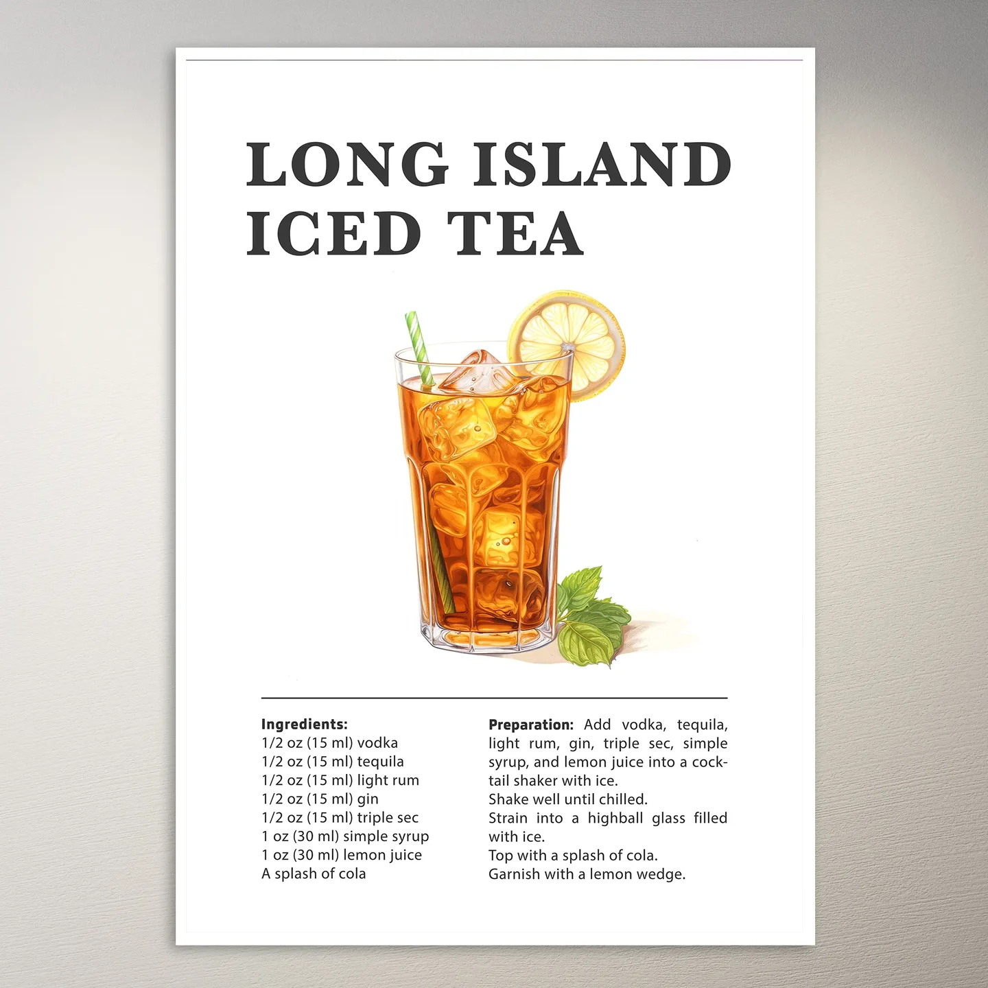 Long Island Iced Tea Poster