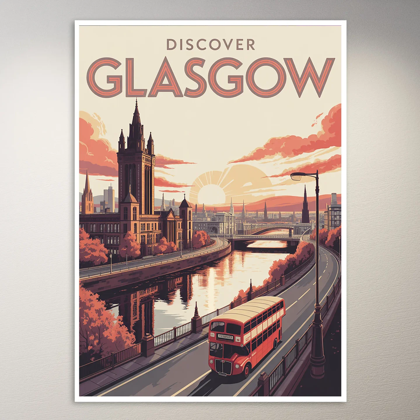 Glasgow Travel Poster