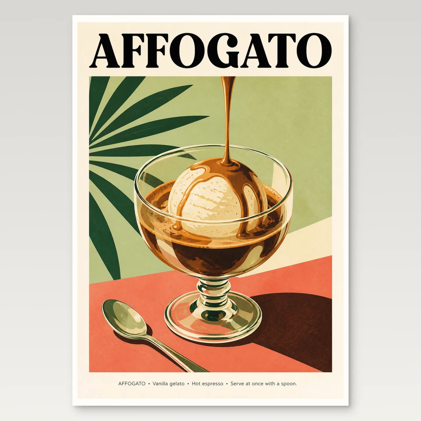 Affogato Poster mockup