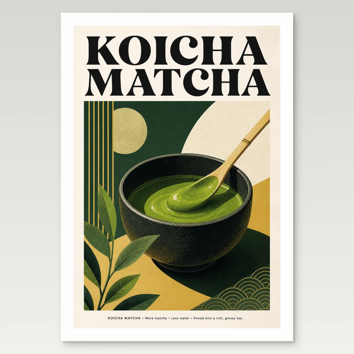 Koicha Matcha Poster mockup