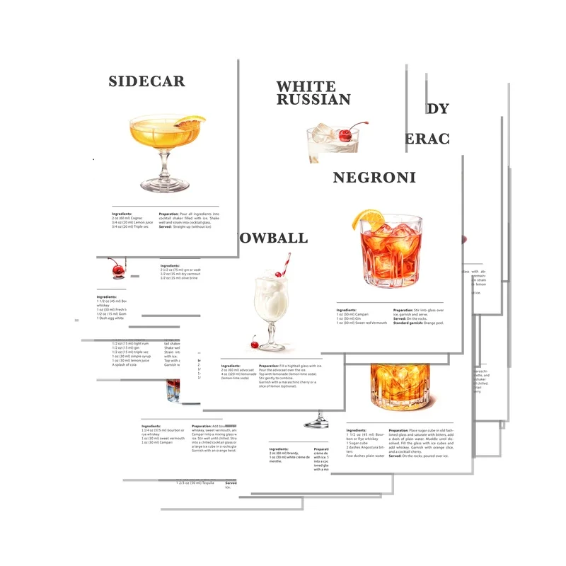 Bar Posters Set of 100 Collage Kit