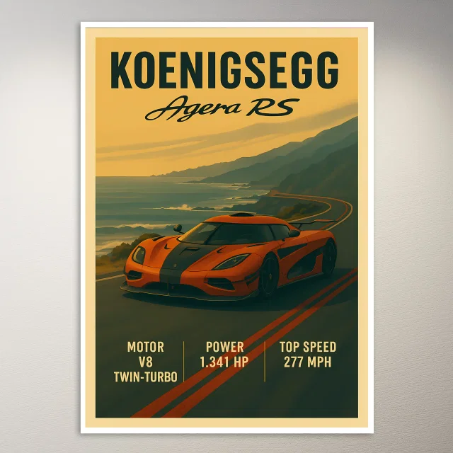 Koenigsegg Agera RS Poster