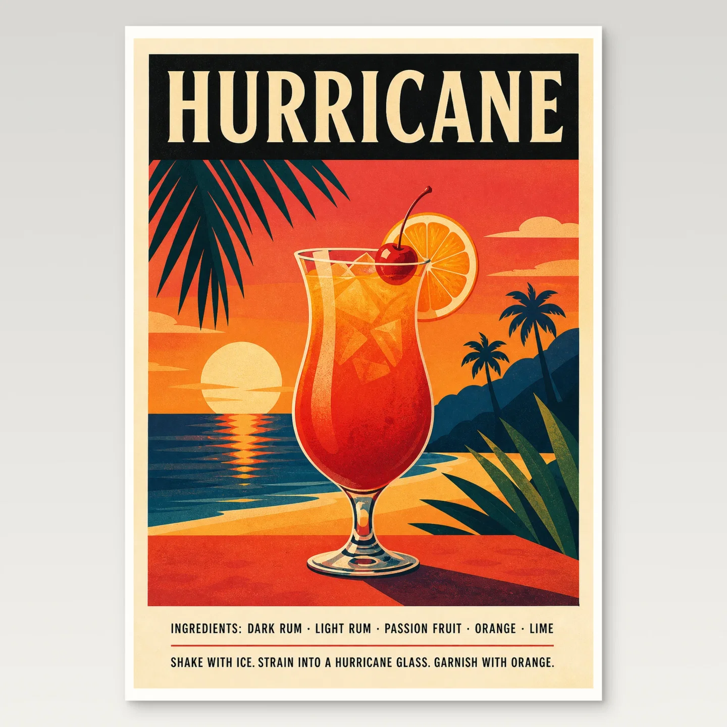 Hurricane Poster mockup