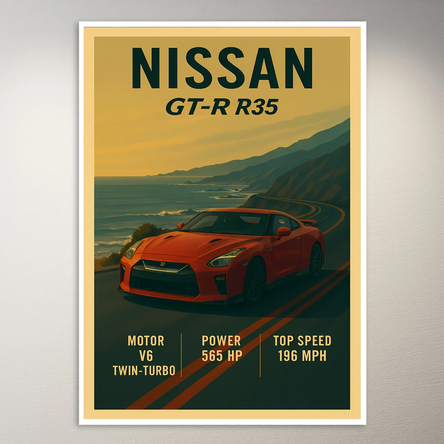 Nissan GT-R R35 Poster