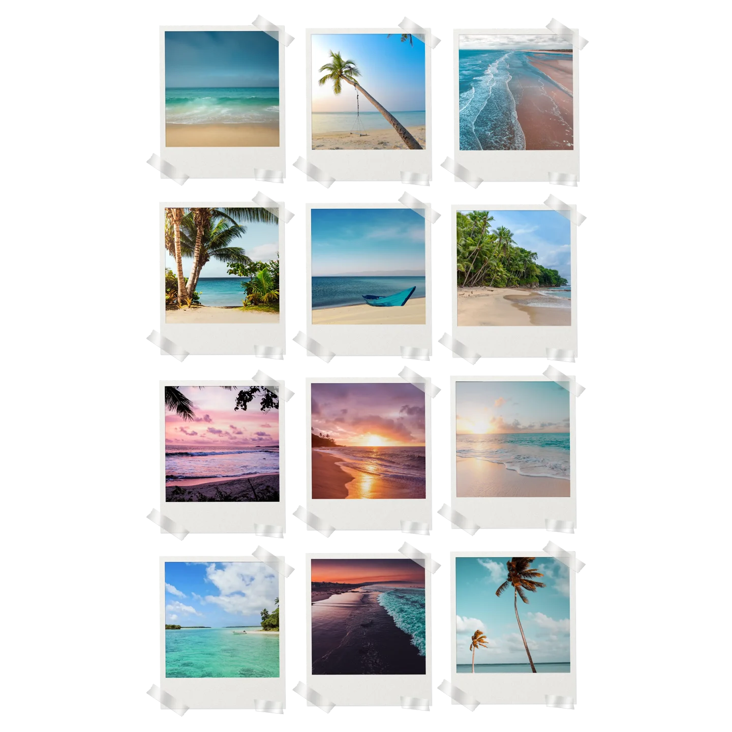 Beach Prints Set of 12
