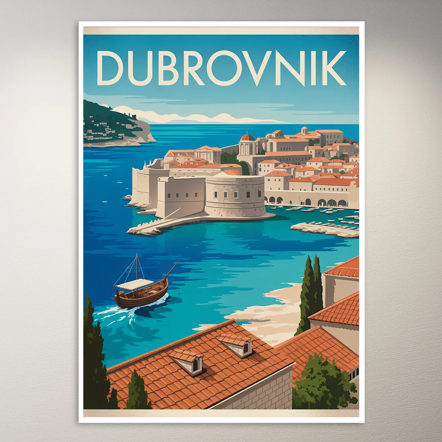 Dubrovnik Travel Poster