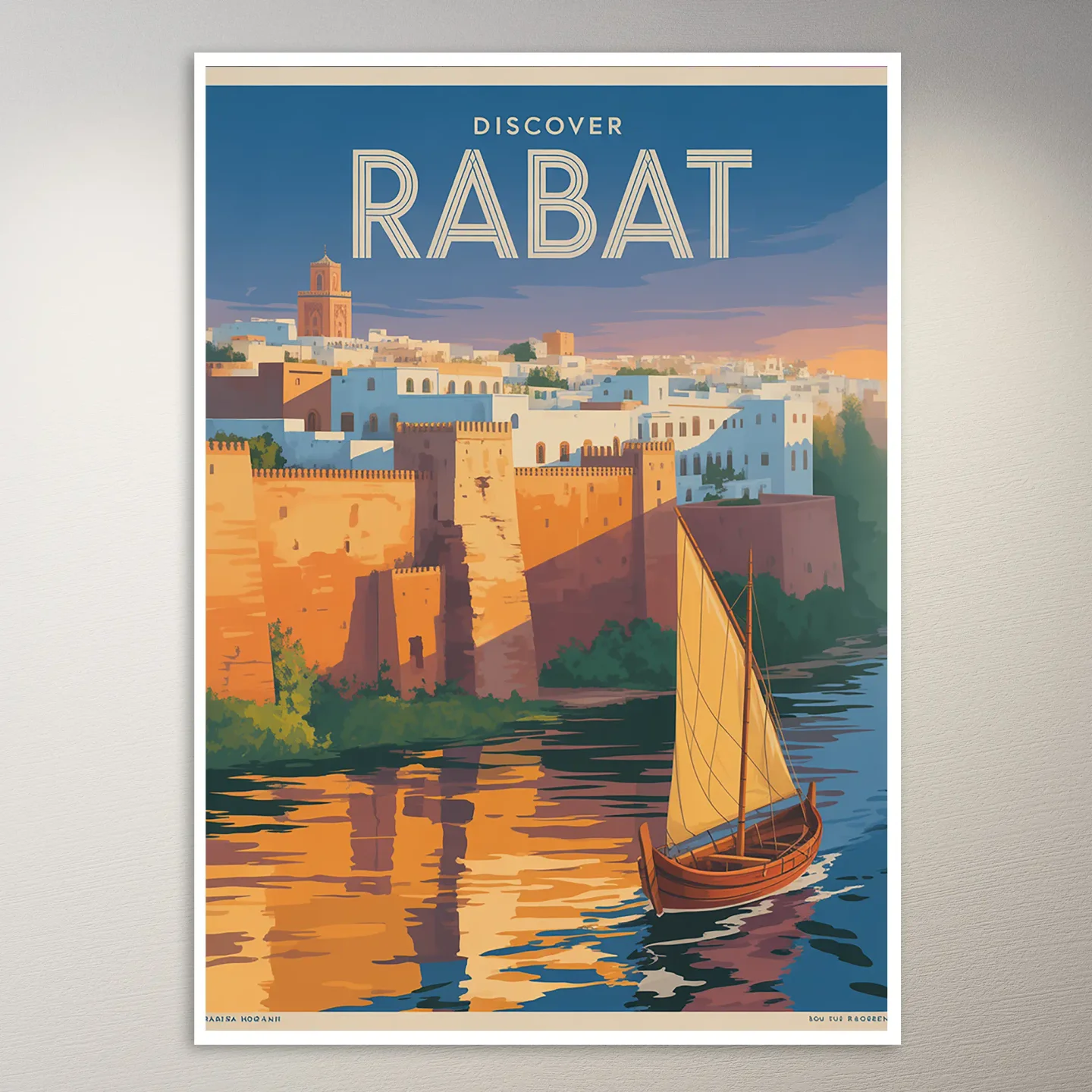 Rabat Travel Poster