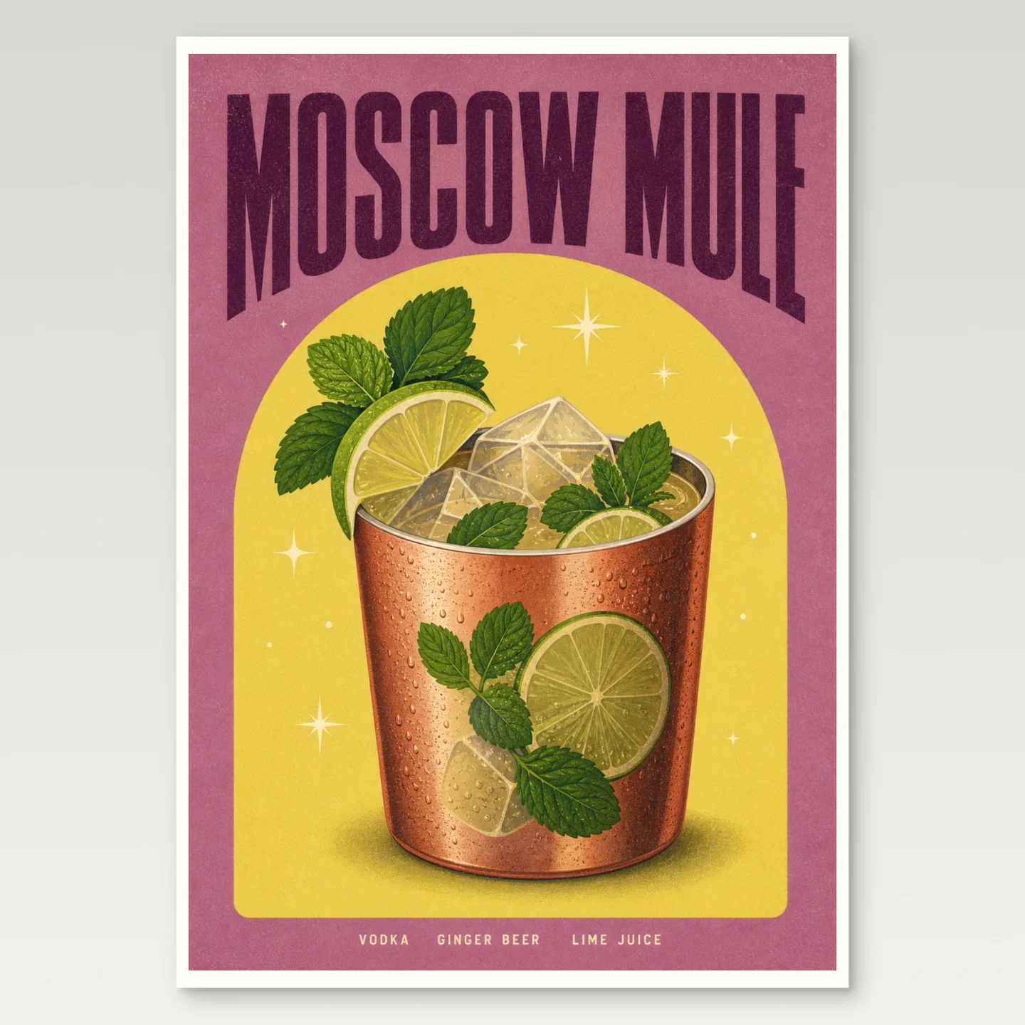 Moscow Mule Poster mockup