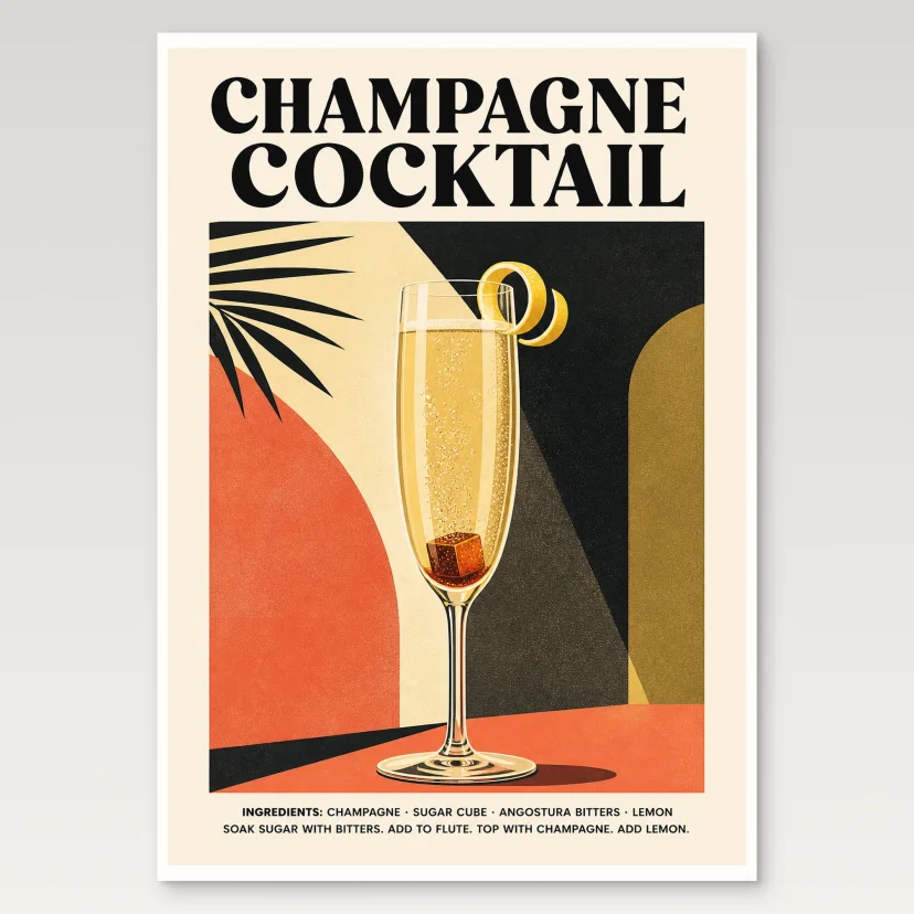 Champagne Cocktail Poster