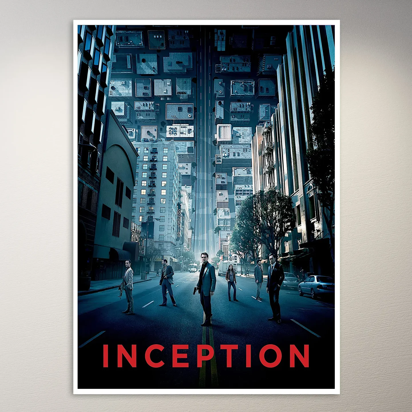 Inception City Street Scene Poster