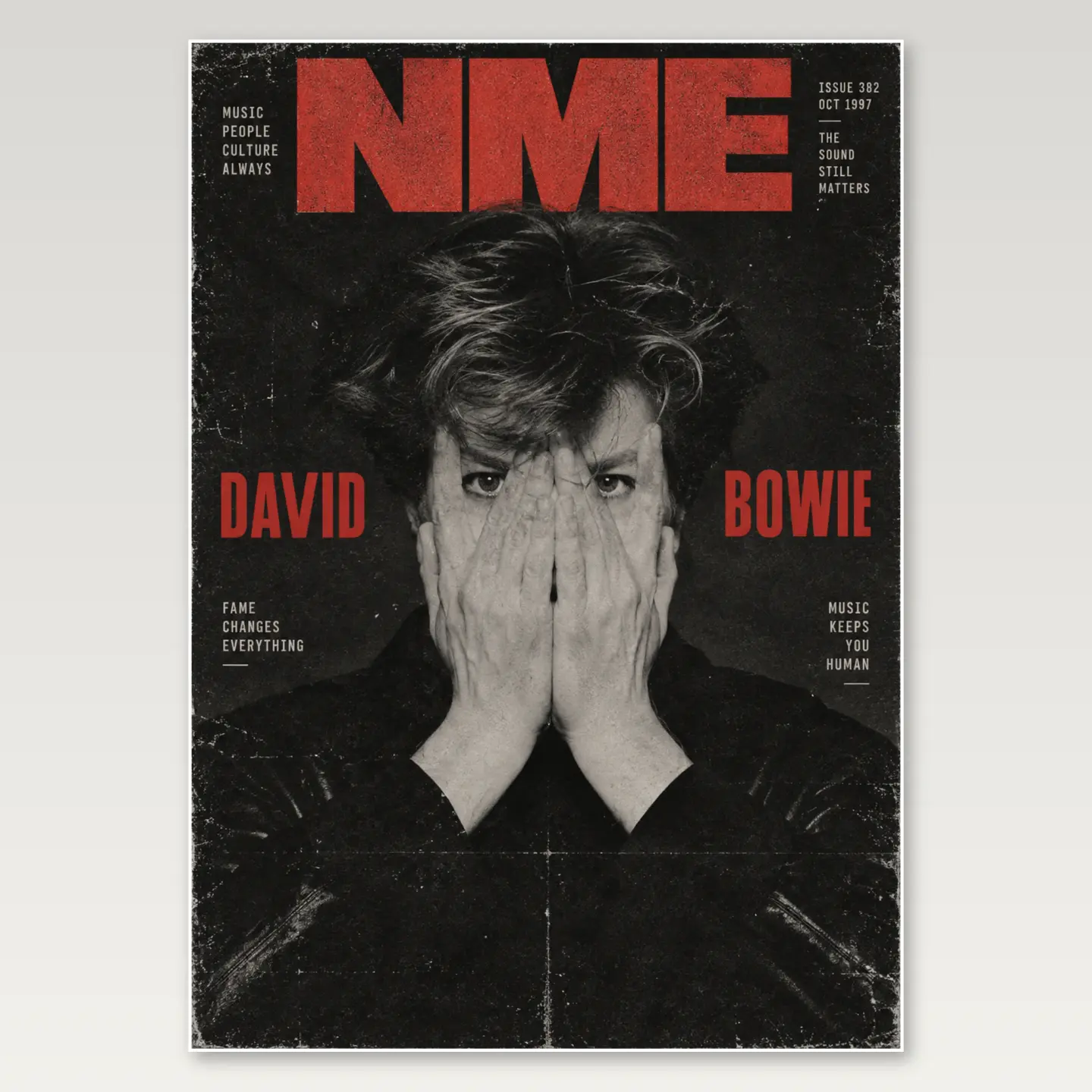 David Bowie Phantom Stranger A4 Poster mockup