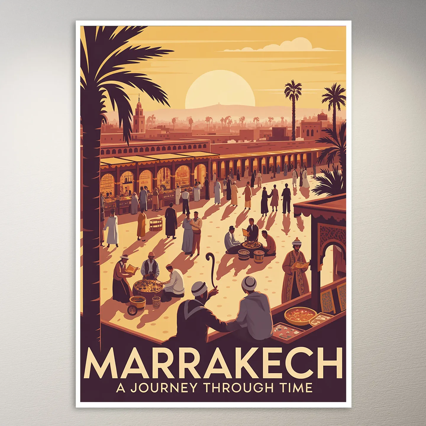 Marrakech Travel Poster