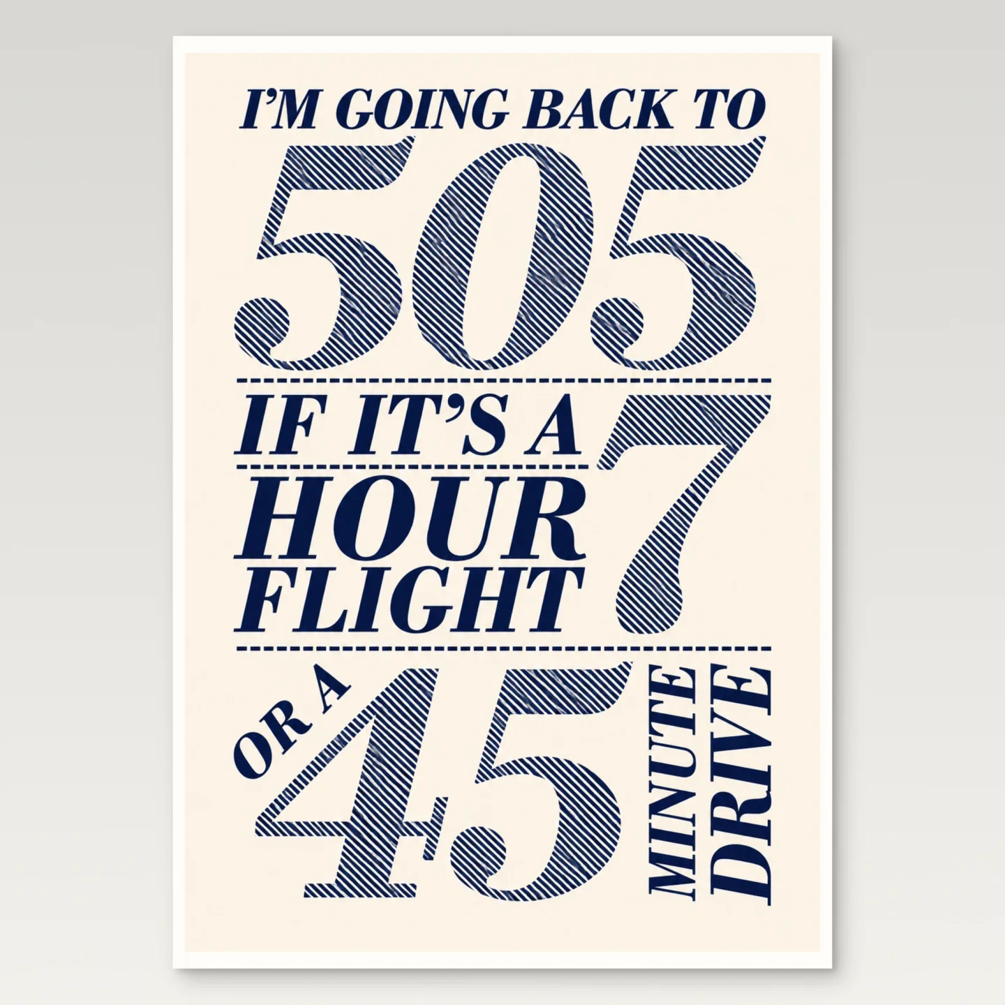 Going Back to 505 Poster mockup