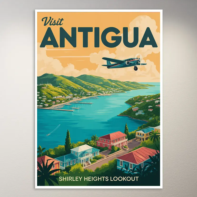 Antigua Travel Poster