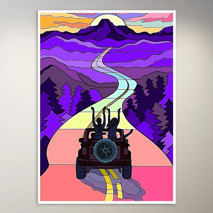 Trippy Art Poster