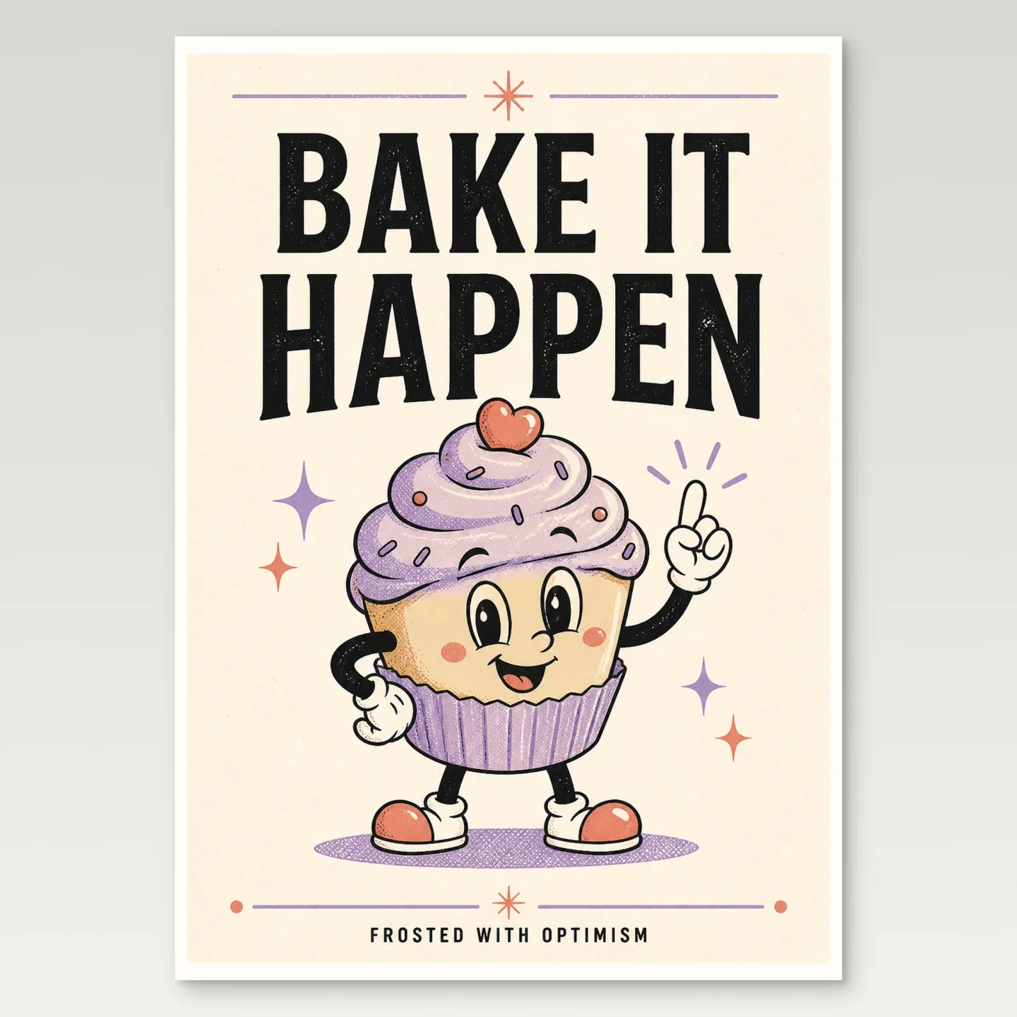 Cupcake Poster mockup