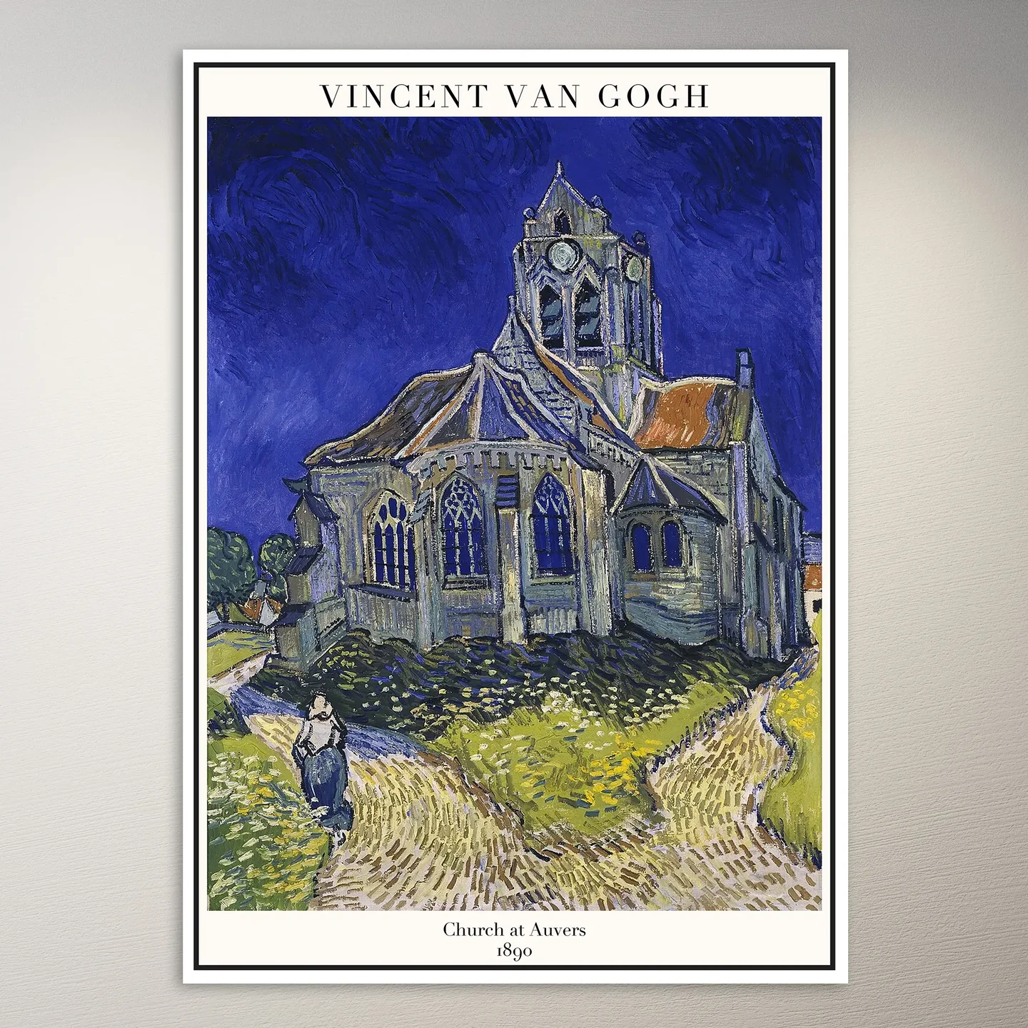 Vincent van Gogh Church at Auvers Poster