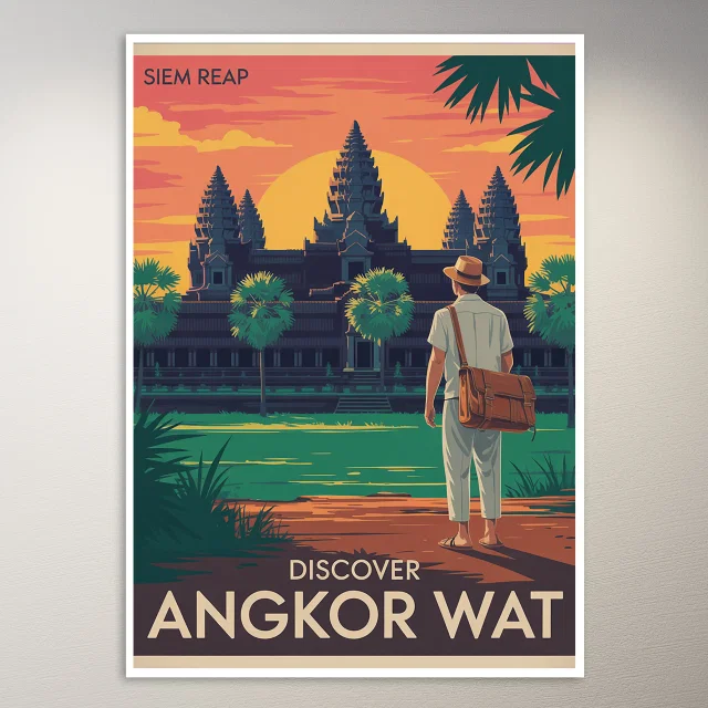Siem Reap (Angkor Wat) Travel Poster