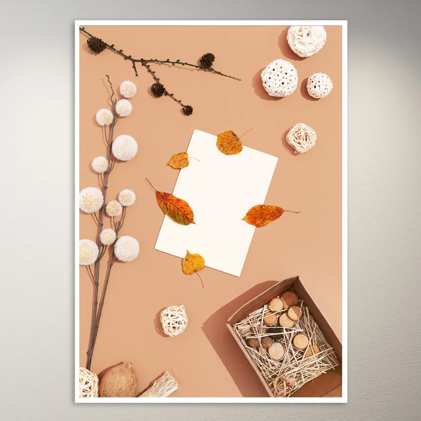 Aesthetic Flower Background Poster