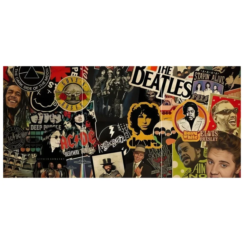 Classic Rock Icons Split Poster (Set of 3)