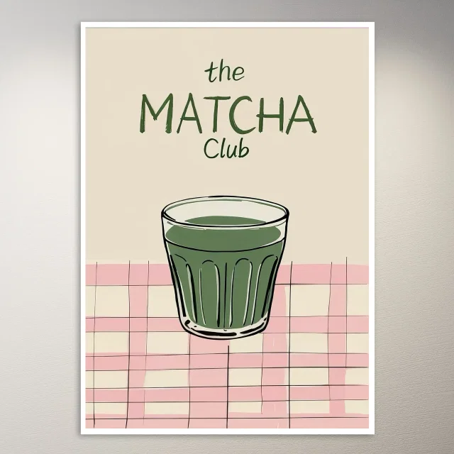 The Matcha Club Advertisement Poster