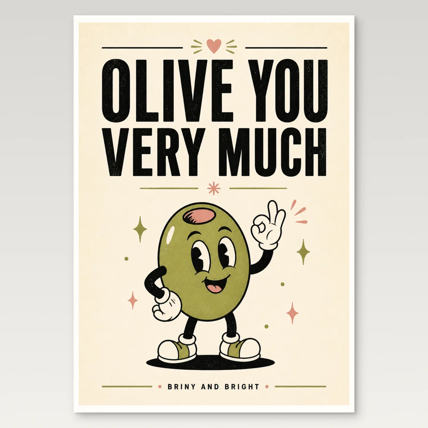 Olive Poster mockup