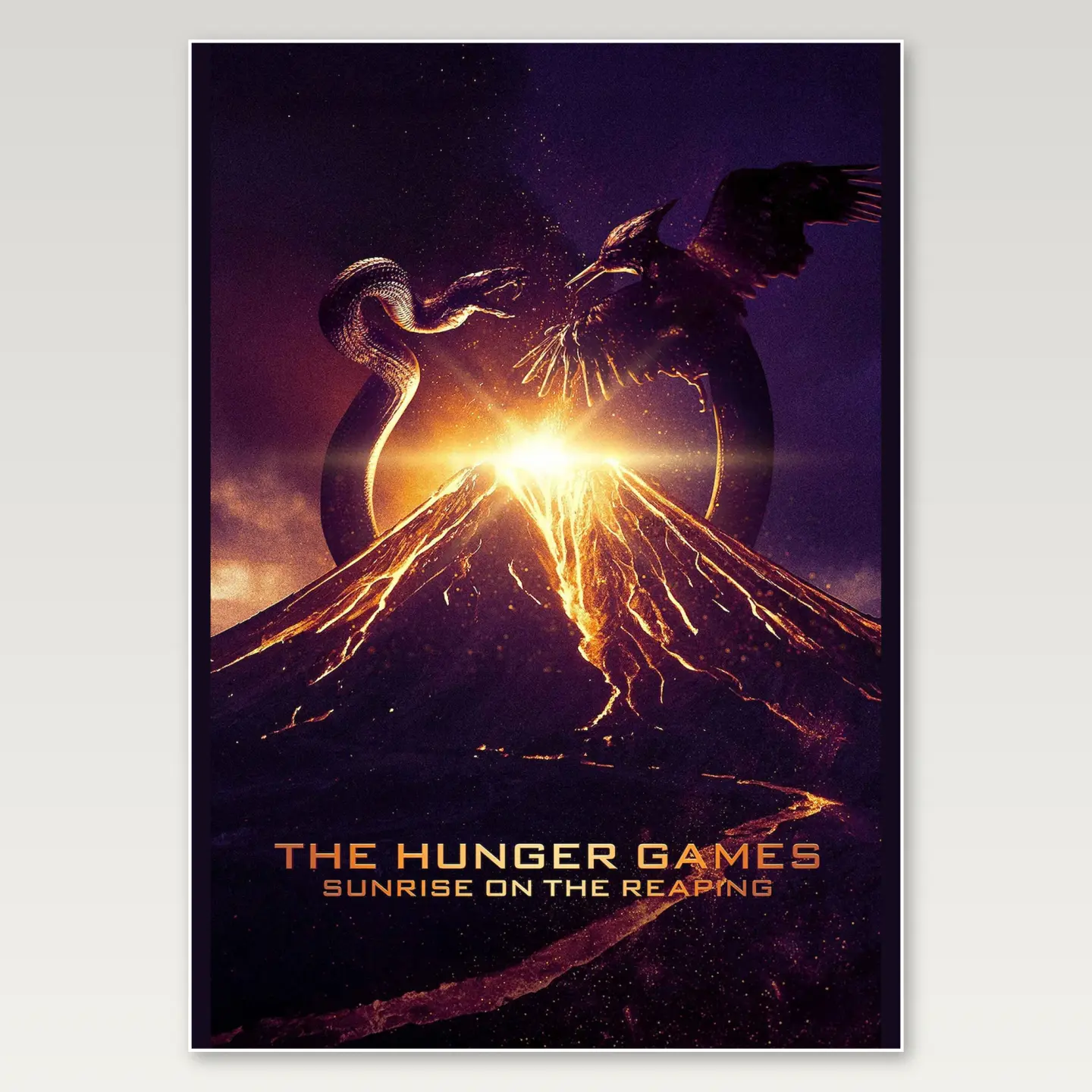 The Hunger Games Sunrise on the Reaping A4 Poster mockup