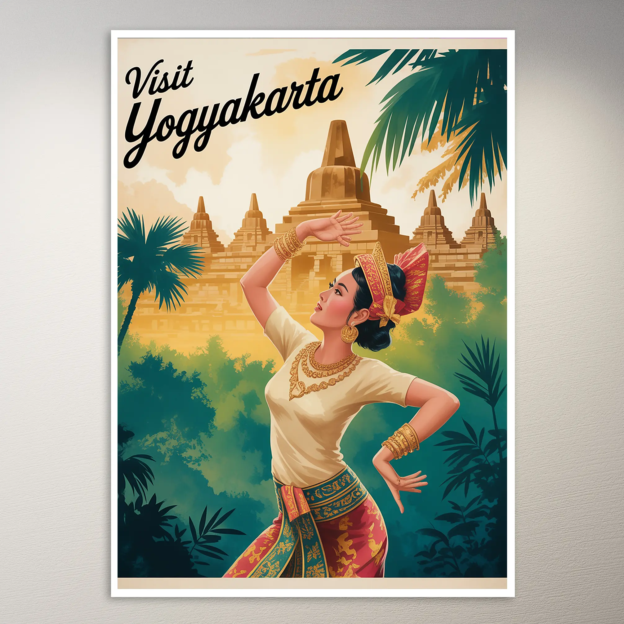 Yogyakarta Travel Poster