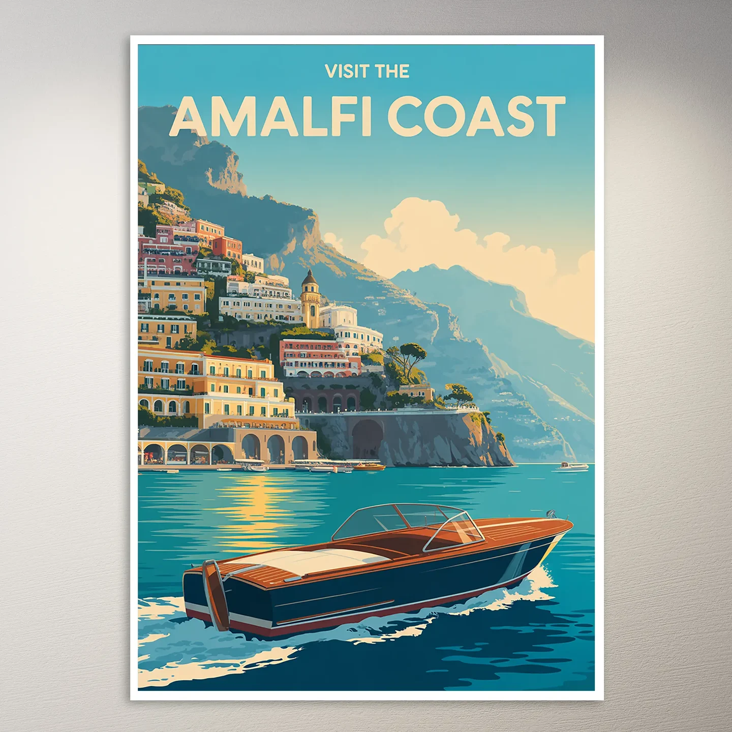 Amalfi Coast Travel Poster