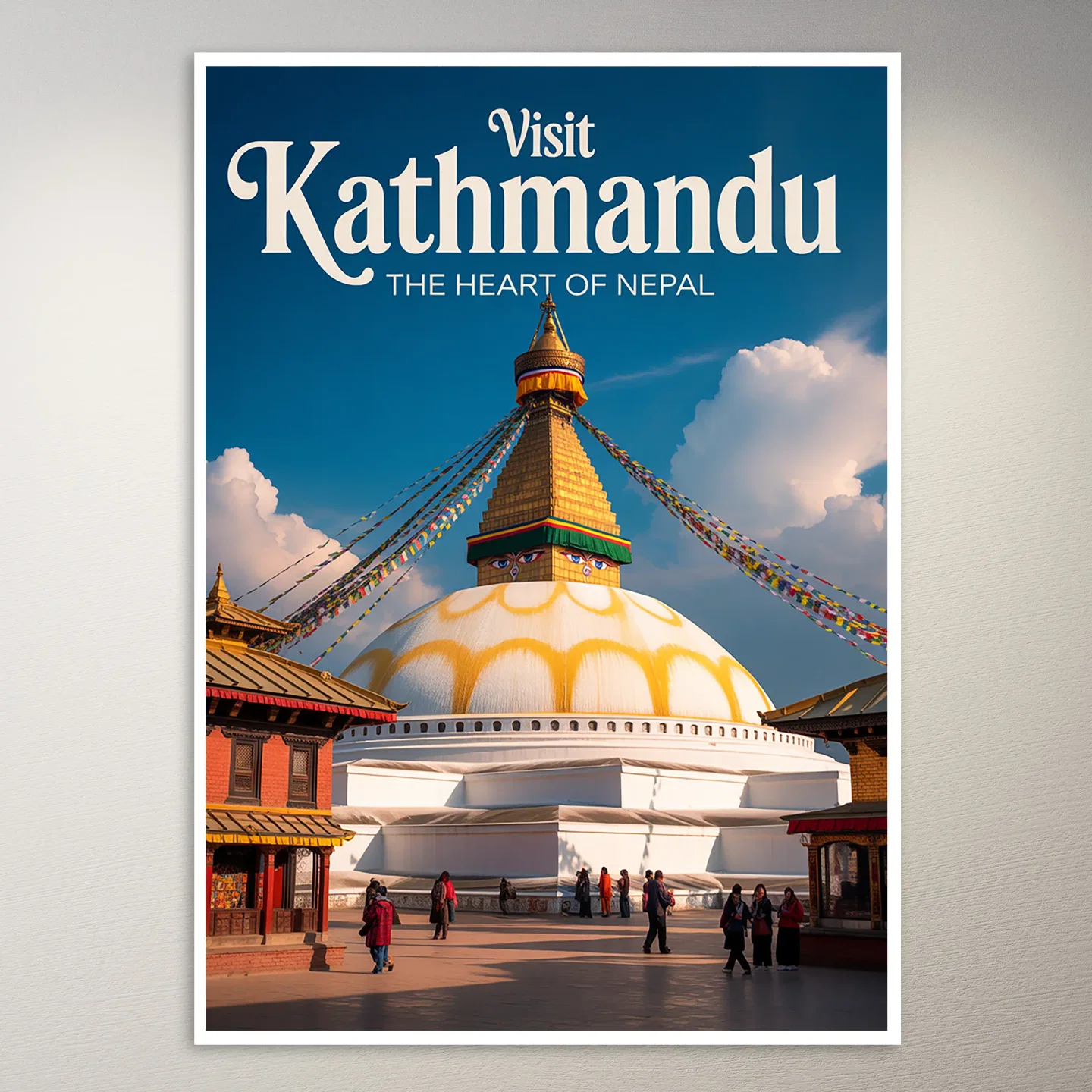 Kathmandu Travel Poster
