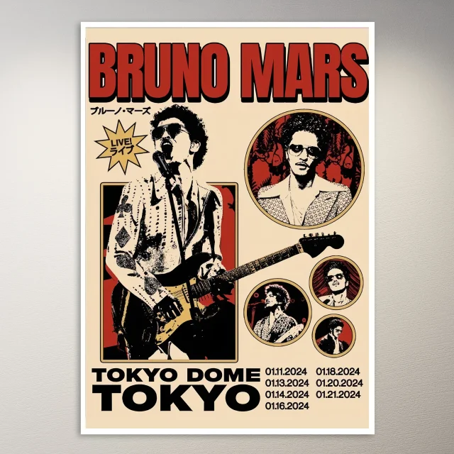 Bruno Mars Live in Tokyo Poster