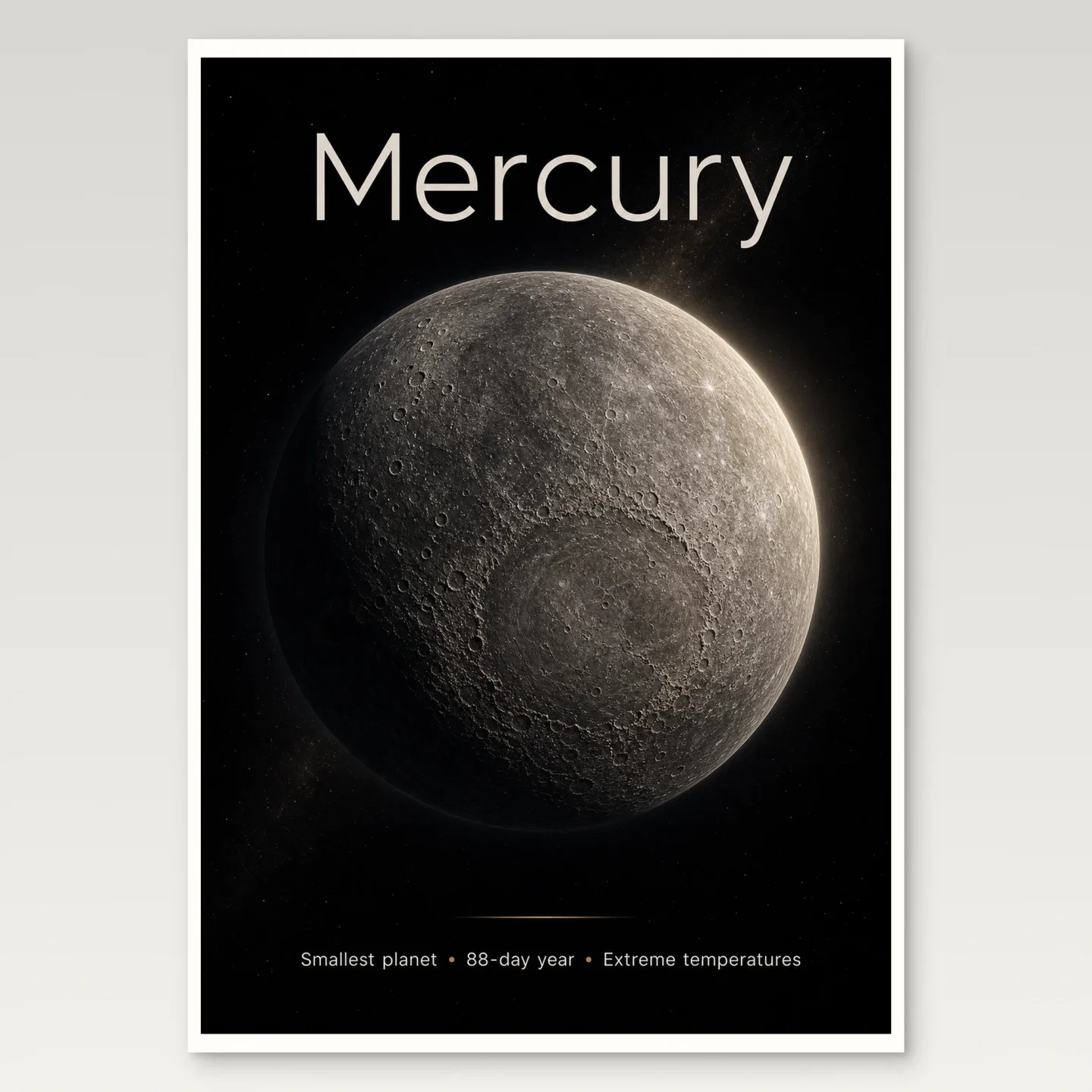 Mercury A4 Poster mockup
