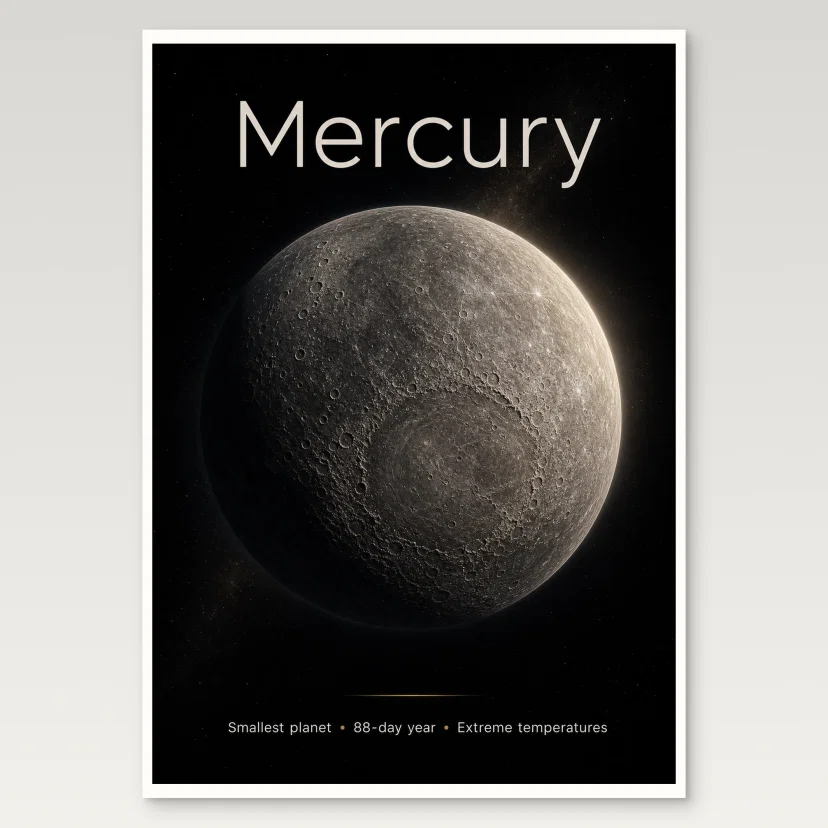 Mercury A4 Poster