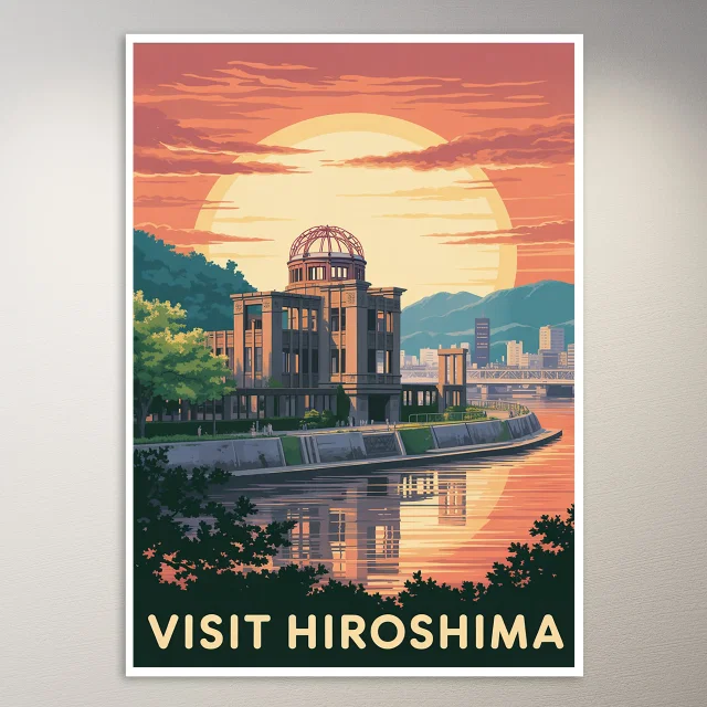 Hiroshima Travel Poster