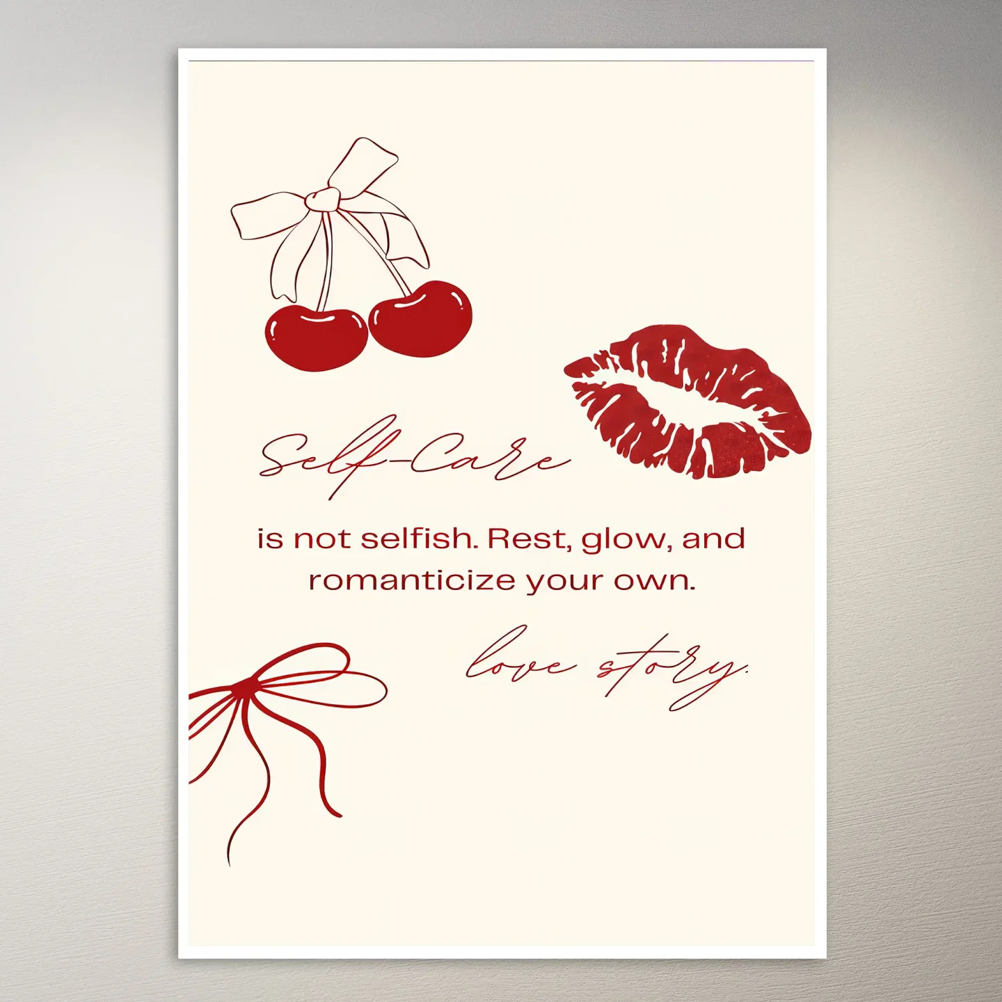 Self-Care Is Not Selfish Poster
