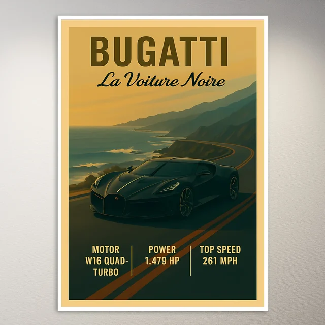 Bugatti La Voiture Noire Poster