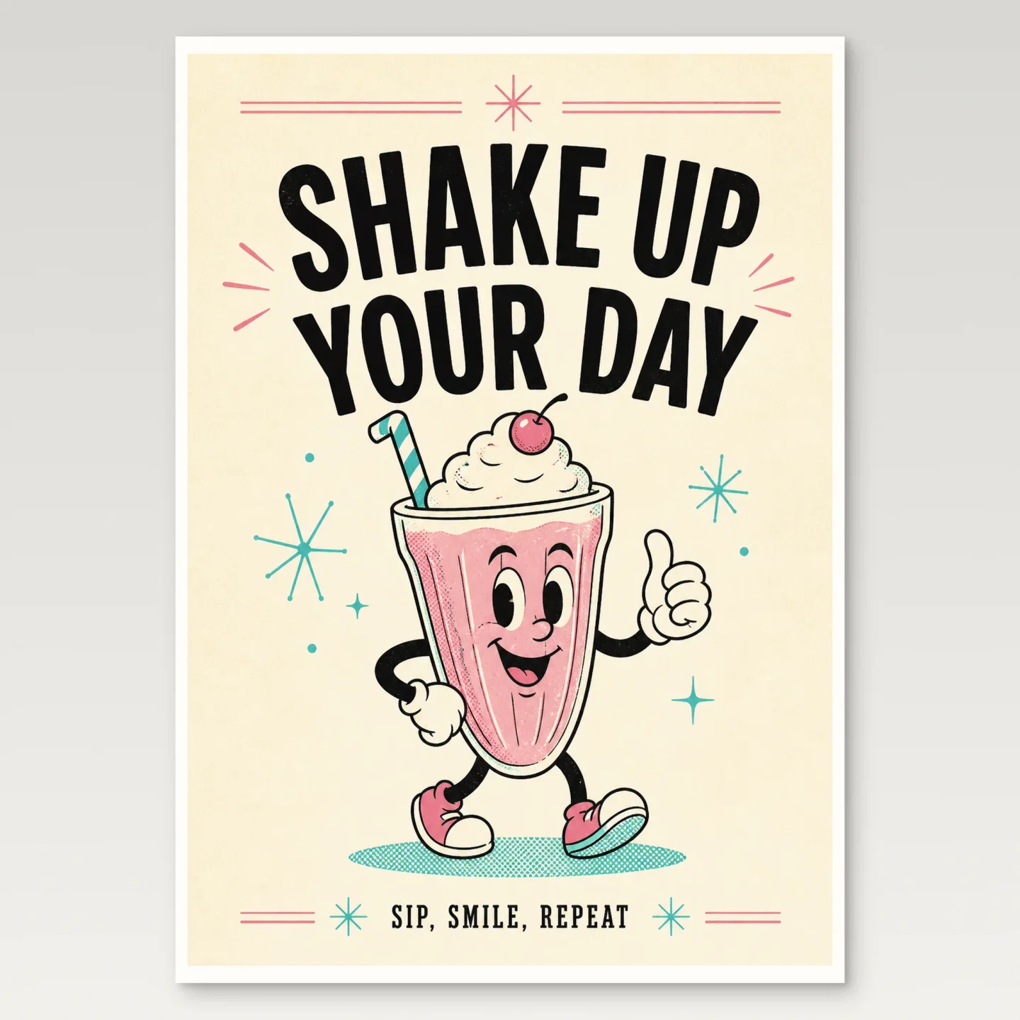 Milkshake Poster mockup