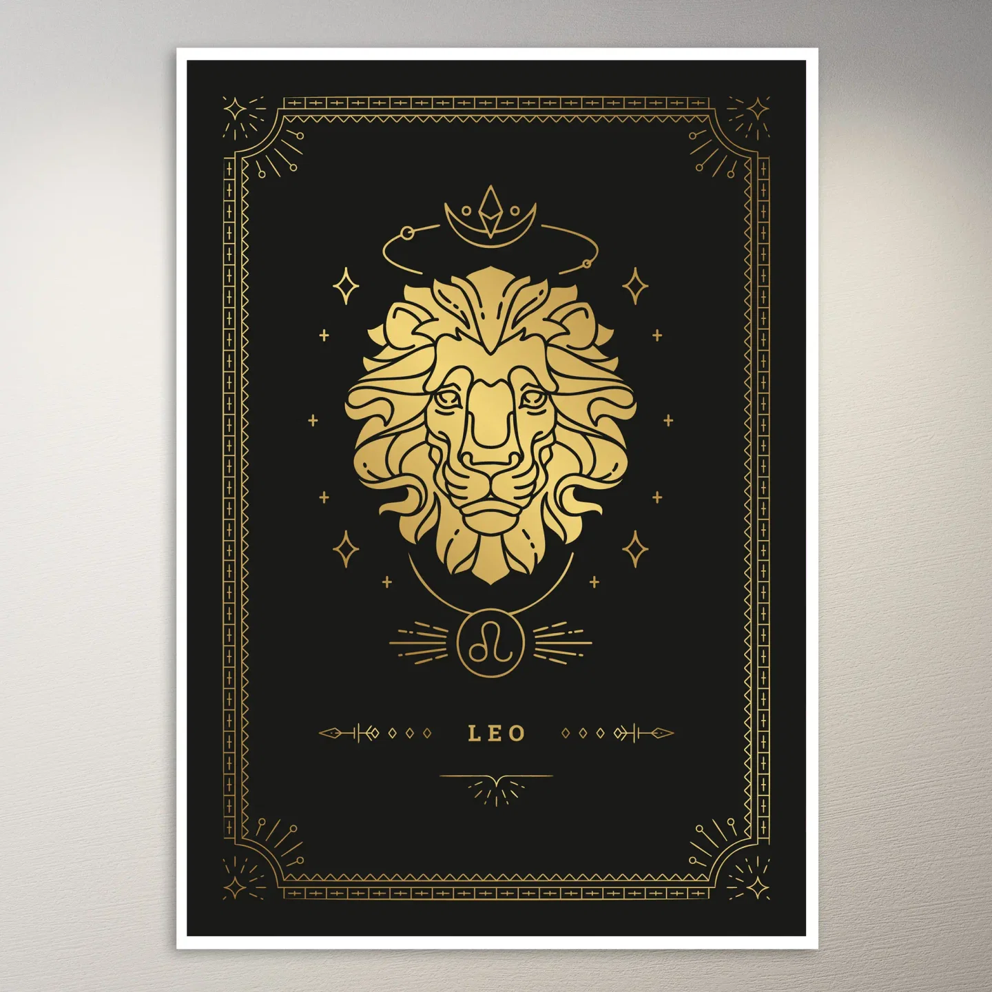 Leo Zodiac Sign Poster