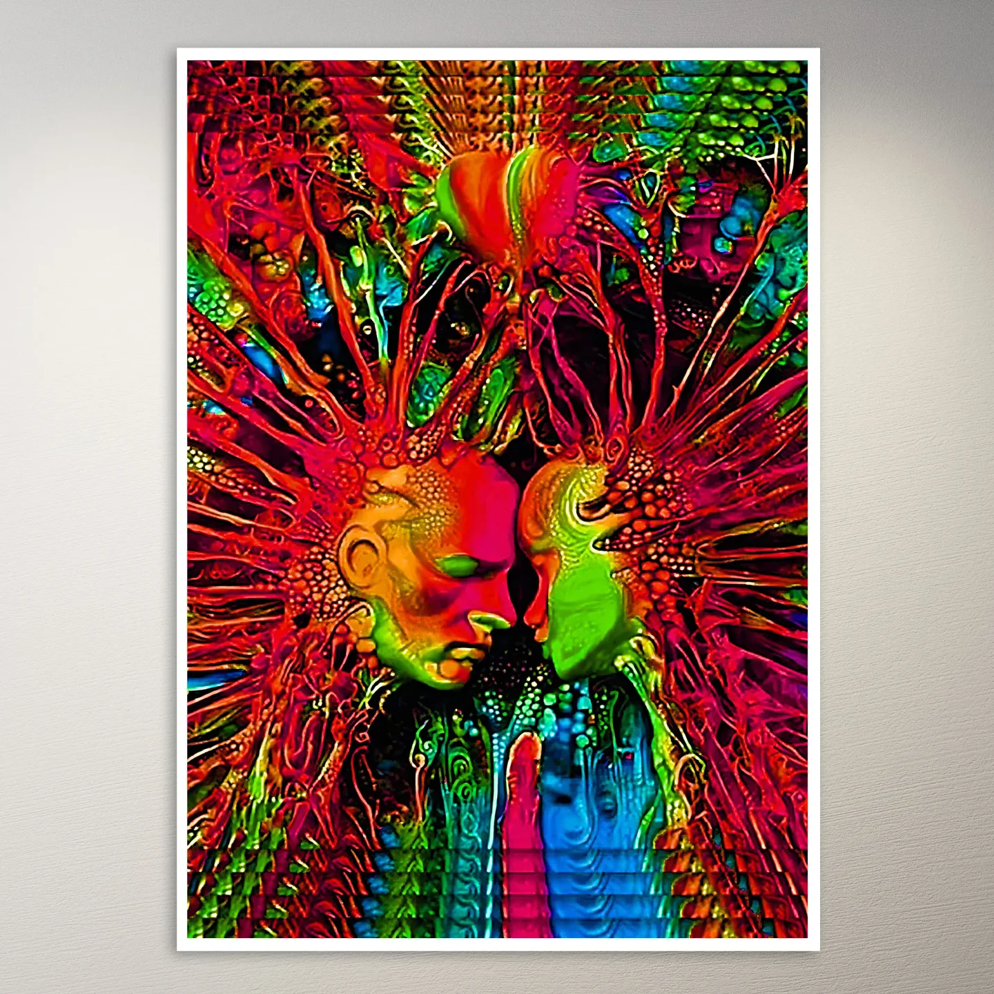 Psychedelic Trippy Aesthetic Wall Poster
