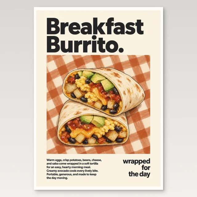 Breakfast Burrito Poster