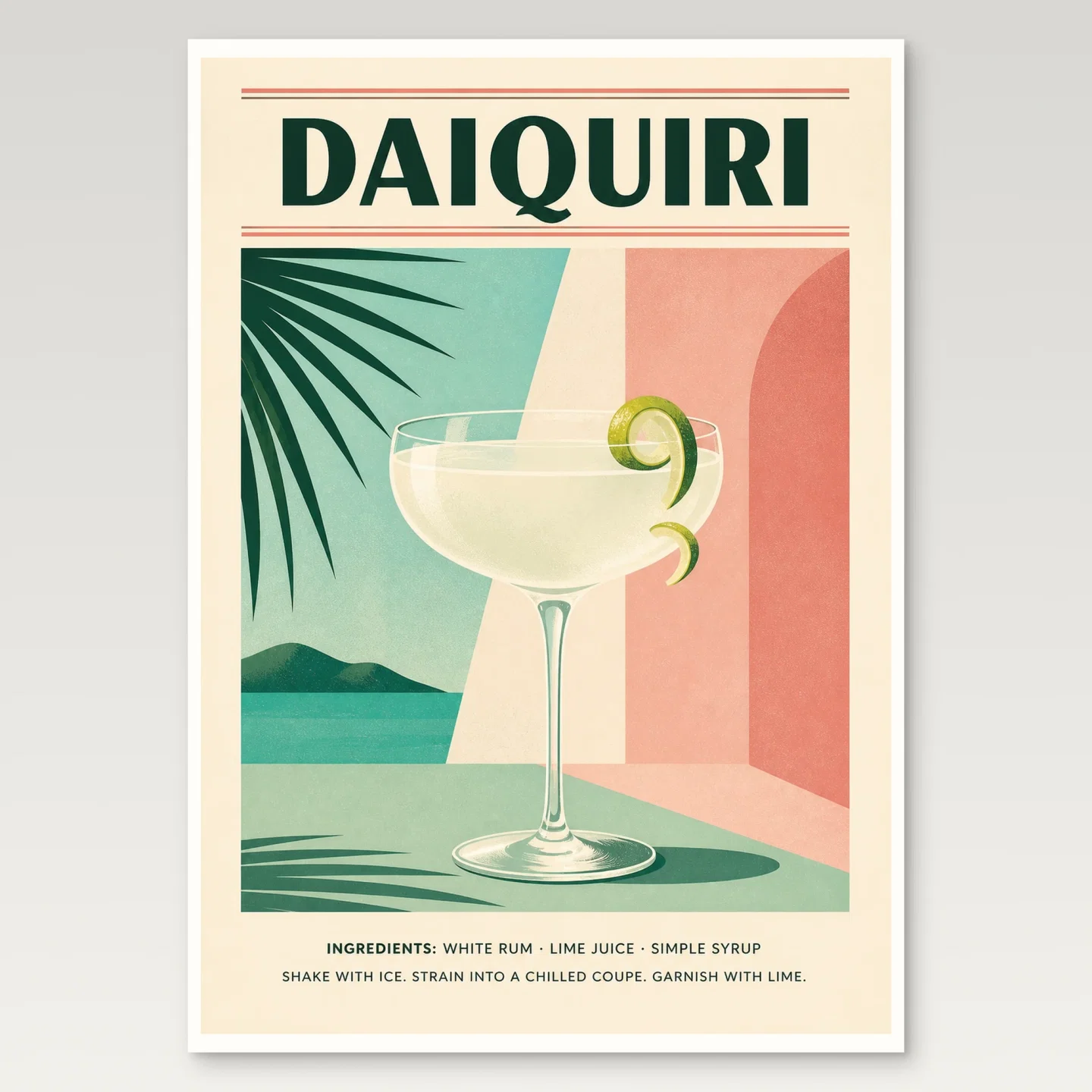 Daiquiri Poster mockup