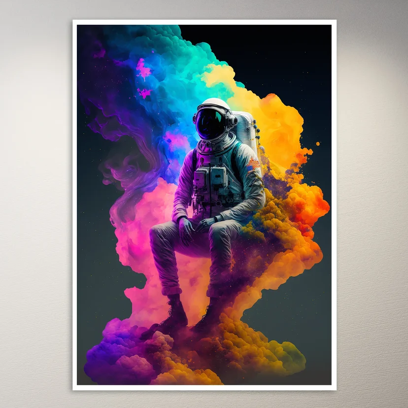 Fantasy Astronaut Astronomy Poster