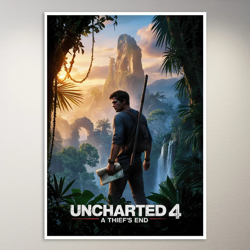 Uncharted 4 A Thief's End Poster