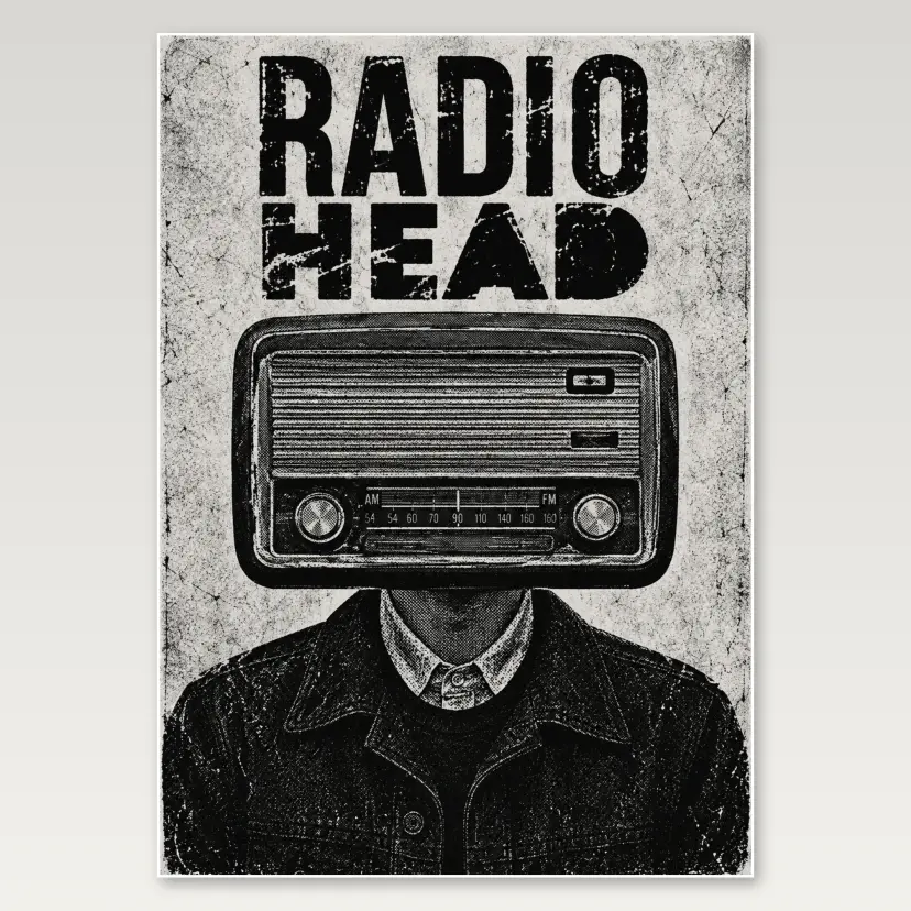 Radiohead Radio Head A4 Poster