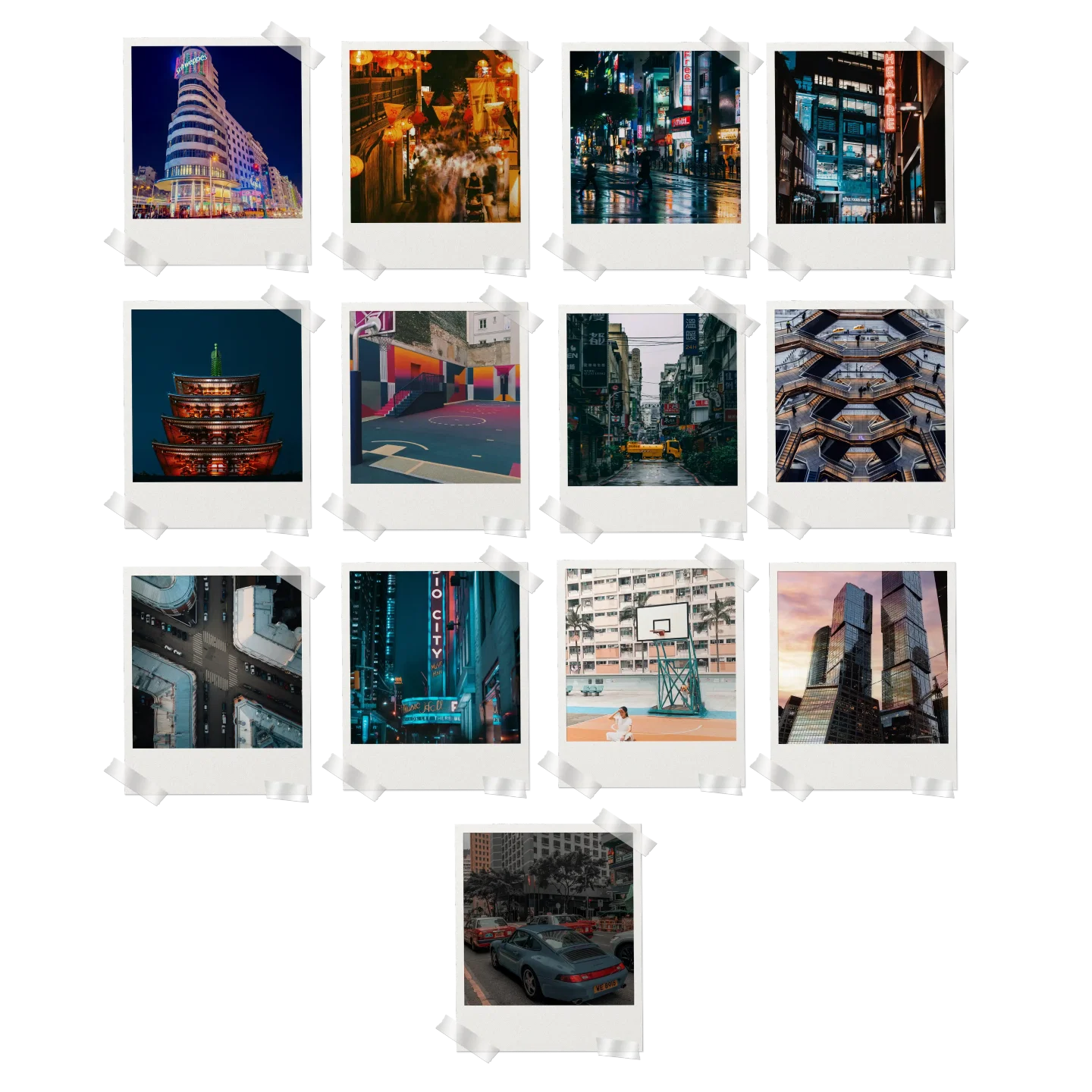 Street Aesthetic Prints Set of 13